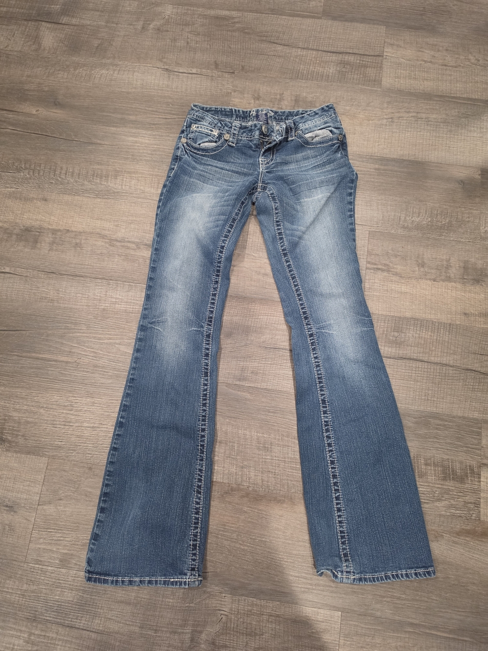 Amethyst Jeans Women's Blue Flare Denim